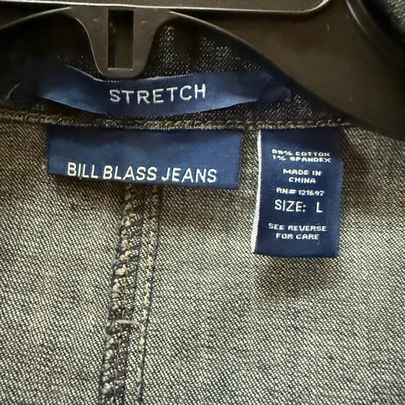 Bill Blass Jeans Women's Dark Denim Jean Jacket - Picture 8 of 9